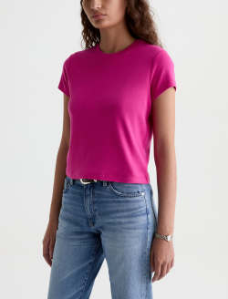 Sadie Crew Lipstick 90's Vintage Crop Tee WOMENS TOPS Photo 7