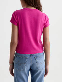 Sadie Crew Lipstick 90's Vintage Crop Tee WOMENS TOPS Photo 8