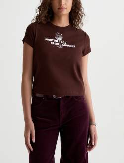 Sadie Crew P Martini Moment 90's Vintage Graphic Crop Tee WOMENS TOPS Photo 2