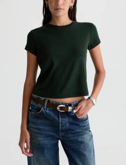 Sadie Crew Pine 90's Vintage Crop Tee WOMENS TOPS Photo 2