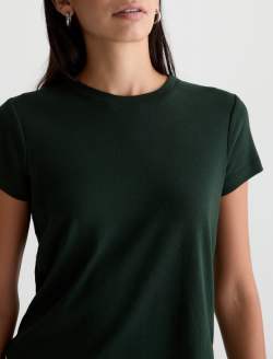Sadie Crew Pine 90's Vintage Crop Tee WOMENS TOPS Photo 3