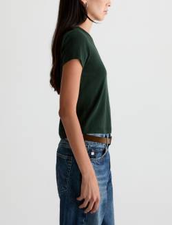 Sadie Crew Pine 90's Vintage Crop Tee WOMENS TOPS Photo 4