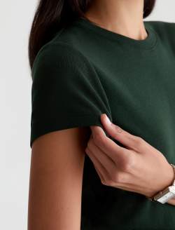 Sadie Crew Pine 90's Vintage Crop Tee WOMENS TOPS Photo 6