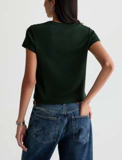 Sadie Crew Pine 90's Vintage Crop Tee WOMENS TOPS Photo 8