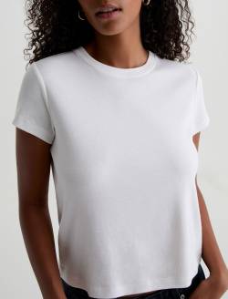 Sadie Crew Powder 90'S Vintage Crop T-Shirt WOMENS TOPS Photo 3