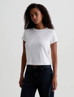 Sadie Crew Powder 90'S Vintage Crop T-Shirt WOMENS TOPS Photo 7