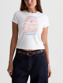Sadie Crew P Rhythm Sound Tee 90's Vintage Crop Tee WOMENS TOPS Photo 2