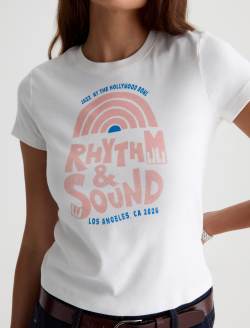 Sadie Crew P Rhythm Sound Tee 90's Vintage Crop Tee WOMENS TOPS Photo 3
