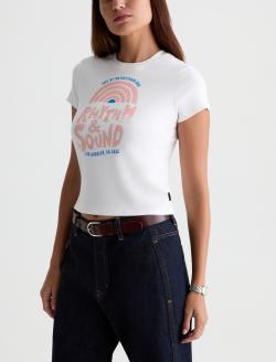 Sadie Crew P Rhythm Sound Tee 90's Vintage Crop Tee WOMENS TOPS Photo 7