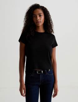Sadie Crew Super Black 90'S Vintage Crop T-Shirt WOMENS TOPS Photo 2