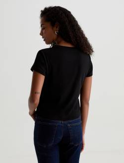 Sadie Crew Super Black 90'S Vintage Crop T-Shirt WOMENS TOPS Photo 8