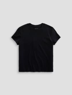 Sadie Crew Super Black 90'S Vintage Crop T-Shirt WOMENS TOPS Photo 1