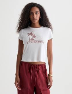 Sadie Crew Sand And Sun Powder 90's Vintage Crop Tee WOMENS TOPS Photo 2