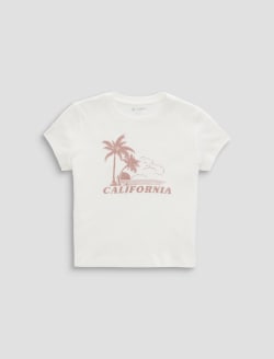 Sadie Crew Sand And Sun Powder 90's Vintage Crop Tee WOMENS TOPS Photo 1