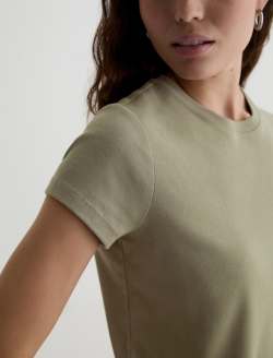 Sadie Crew Spruce Green 90's Vintage Crop Tee WOMENS TOPS Photo 6