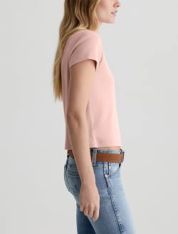 Sadie Crew Sparkling Rose 90's Vintage Crop Tee WOMENS TOPS Photo 4