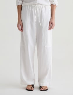 Nina White Pull-On Wide Leg WOMENS BOTTOMS Photo 3