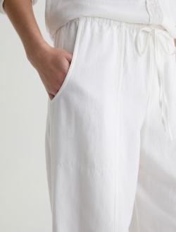 Nina White Pull-On Wide Leg WOMENS BOTTOMS Photo 6