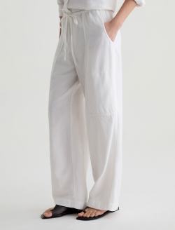 Nina White Pull-On Wide Leg WOMENS BOTTOMS Photo 7