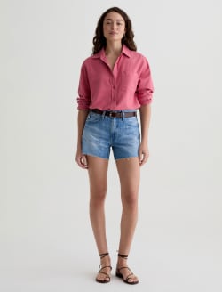 Addison Shirt Peony Relaxed Button-Up Shirt WOMENS TOPS Photo 5