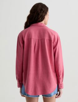 Addison Shirt Peony Relaxed Button-Up Shirt WOMENS TOPS Photo 8