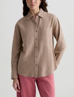 Addison Shirt Simple Taupe Relaxed Button-Up Shirt WOMENS TOPS Photo 2