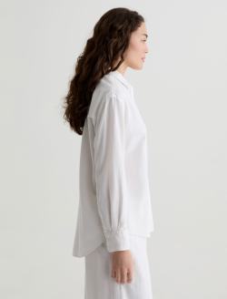 Addison Shirt White Relaxed Button-Up Shirt WOMENS TOPS Photo 4