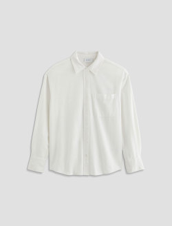 Addison Shirt White Relaxed Button-Up Shirt WOMENS TOPS Photo 1