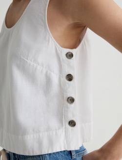 Alpha Tank White Shell Tank WOMENS TOPS Photo 6