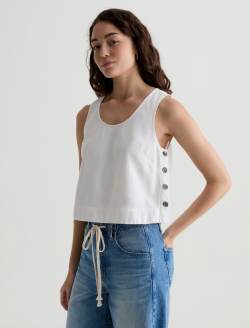 Alpha Tank White Shell Tank WOMENS TOPS Photo 7