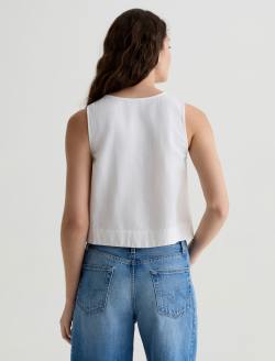 Alpha Tank White Shell Tank WOMENS TOPS Photo 8