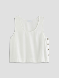 Alpha Tank White Shell Tank WOMENS TOPS Photo 1