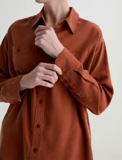Leny Cavern Clay Relaxed Shirt WOMENS TOPS Photo 3