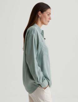 Leny Matcha Latte Relaxed Shirt WOMENS TOPS Photo 4