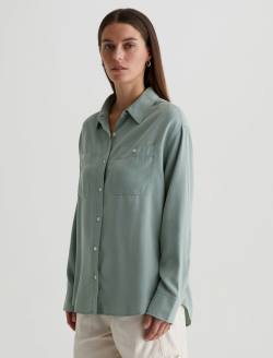 Leny Matcha Latte Relaxed Shirt WOMENS TOPS Photo 7