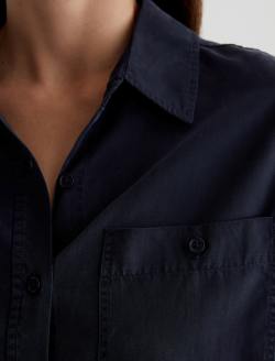 Leny Sulfur Black Relaxed Shirt WOMENS TOPS Photo 6