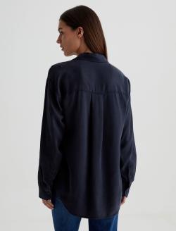 Leny Sulfur Black Relaxed Shirt WOMENS TOPS Photo 8