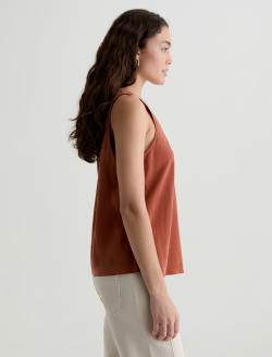 Nicola Cavern Clay Double Scoop Tank WOMENS TOPS Photo 4