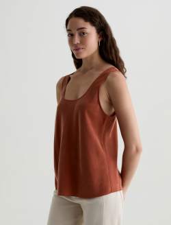 Nicola Cavern Clay Double Scoop Tank WOMENS TOPS Photo 7
