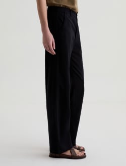 Caden Straight Super Black Relaxed Chino WOMENS BOTTOMS Photo 5
