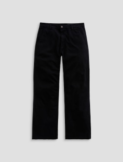 Caden Straight Super Black Relaxed Chino WOMENS BOTTOMS Photo 1