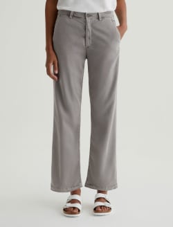 Caden Straight Sulfur Pebble Grey Relaxed Chino WOMENS BOTTOMS Photo 3