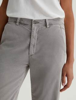 Caden Straight Sulfur Pebble Grey Relaxed Chino WOMENS BOTTOMS Photo 4