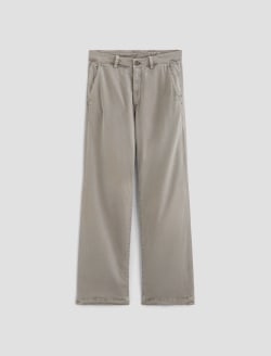 Caden Straight Sulfur Pebble Grey Relaxed Chino WOMENS BOTTOMS Photo 1