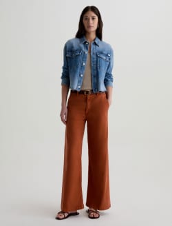 Caden Wide Leg Sulfur Cavern Clay Tailored Trouser WOMENS BOTTOMS Photo 2