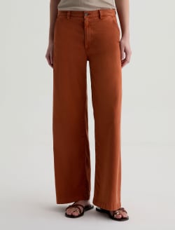 Caden Wide Leg Sulfur Cavern Clay Tailored Trouser WOMENS BOTTOMS Photo 3