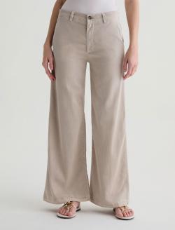 Caden Wide Leg Sulfur Simple Taupe Tailored Trouser WOMENS BOTTOMS Photo 3