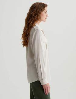 Cybil Shirt Pumice Military Shirt WOMENS TOPS Photo 3