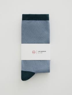Crew Sock Block Blue Green Multi Unisex ACCESSORIES Photo 2