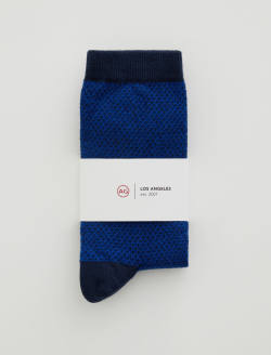 Crew Sock Check Navy Multi Unisex ACCESSORIES Photo 2